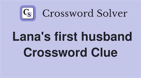 first husband crossword clue